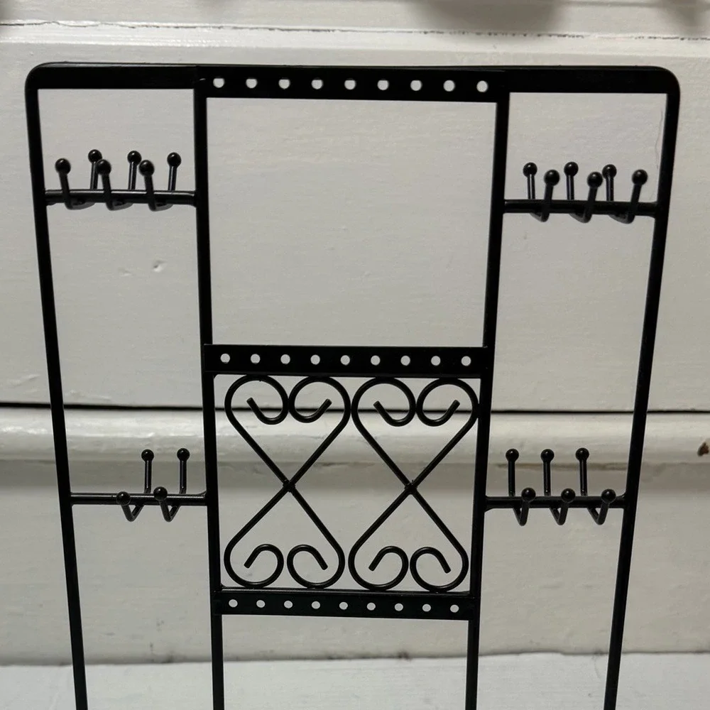 Black Metal Jewelry Accessories Organizer‎ Stand